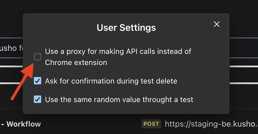 Enable proxy